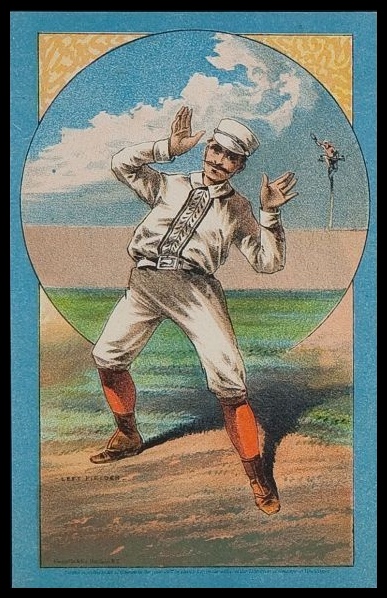 82CTC 1882 Cosack Trade Cards Left Fielder